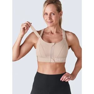 Shefit High Impact Ultimate Sports Bra Sandstorm Size Large (1Luxe)
